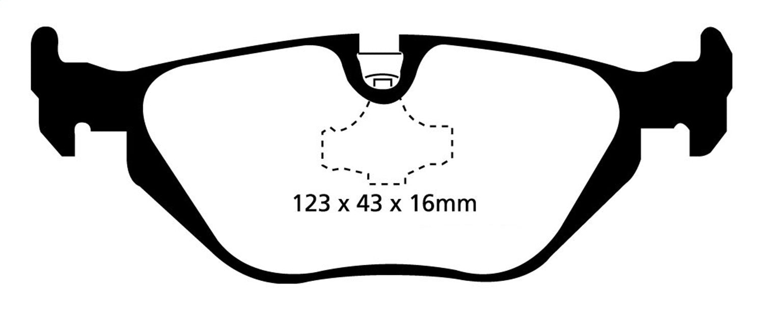 EBC Brakes DP41079R Yellowstuff Street And Track Brake Pads - Truck Part Superstore