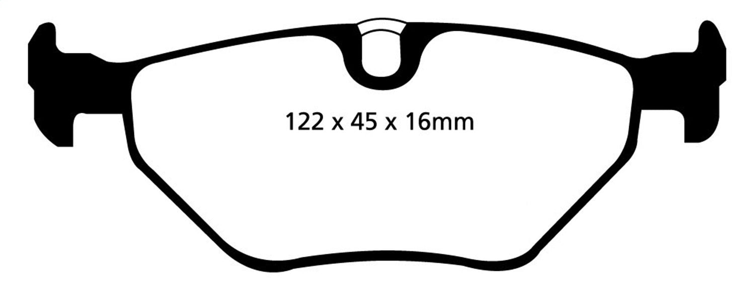 EBC Brakes DP41091R Yellowstuff Street And Track Brake Pads - Truck Part Superstore