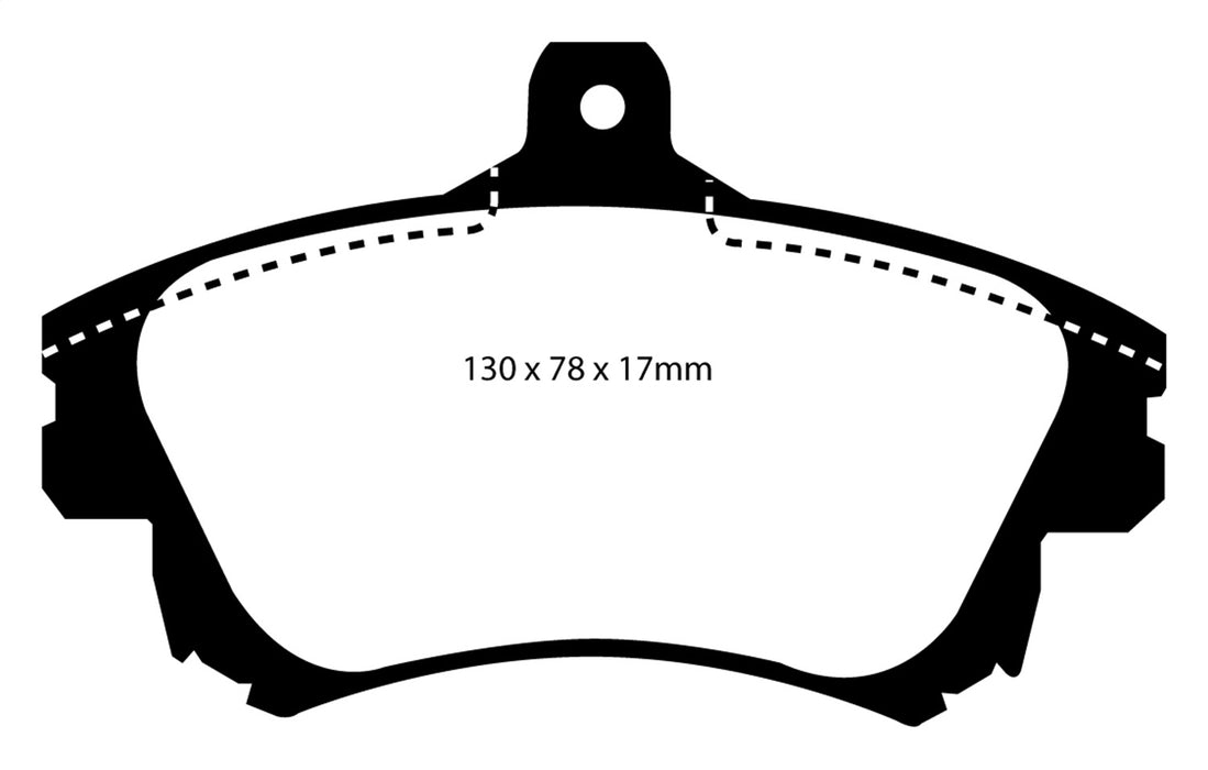 EBC Brakes DP41139R Yellowstuff Street And Track Brake Pads - Truck Part Superstore