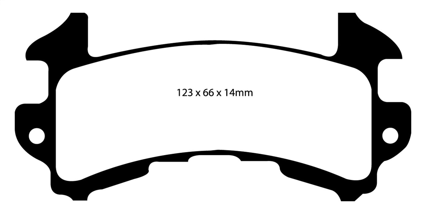 EBC Brakes DP41146R Yellowstuff Street And Track Brake Pads - Truck Part Superstore
