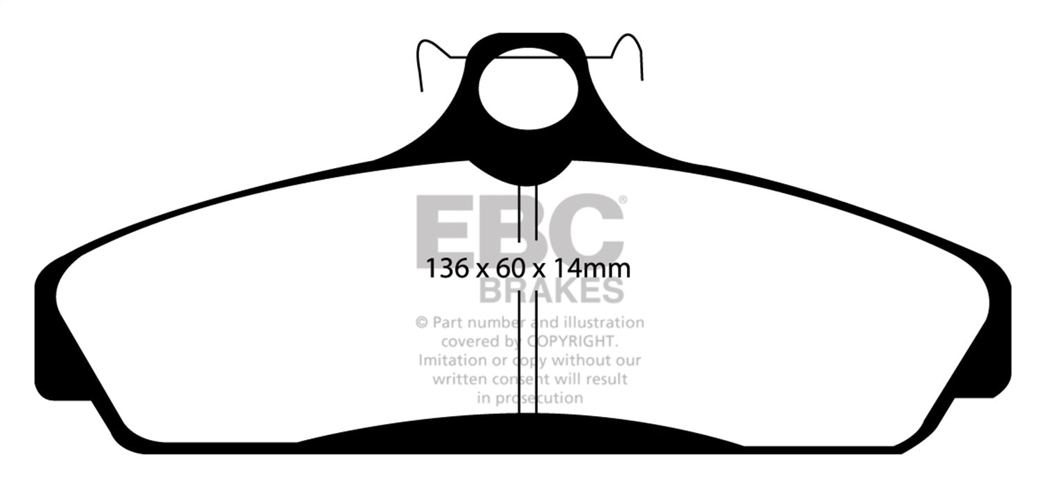 EBC Brakes DP41152R Yellowstuff Street And Track Brake Pads - Truck Part Superstore