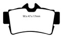 EBC Brakes DP41156R Yellowstuff Street And Track Brake Pads - Truck Part Superstore