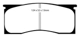 EBC Brakes DP41157R Yellowstuff Street And Track Brake Pads; FMSI Pad No. D011; - Truck Part Superstore