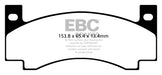 EBC Brakes DP41176R Yellowstuff Street And Track Brake Pads; FMSI Pad No. D085; - Truck Part Superstore