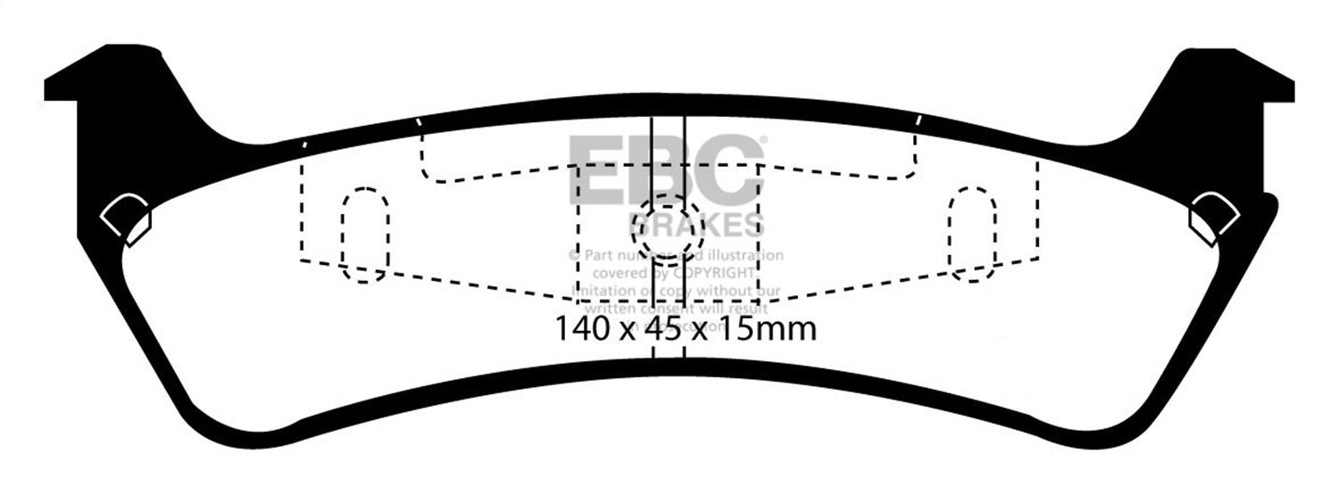 EBC Brakes DP41201R Yellowstuff Street And Track Brake Pads - Truck Part Superstore