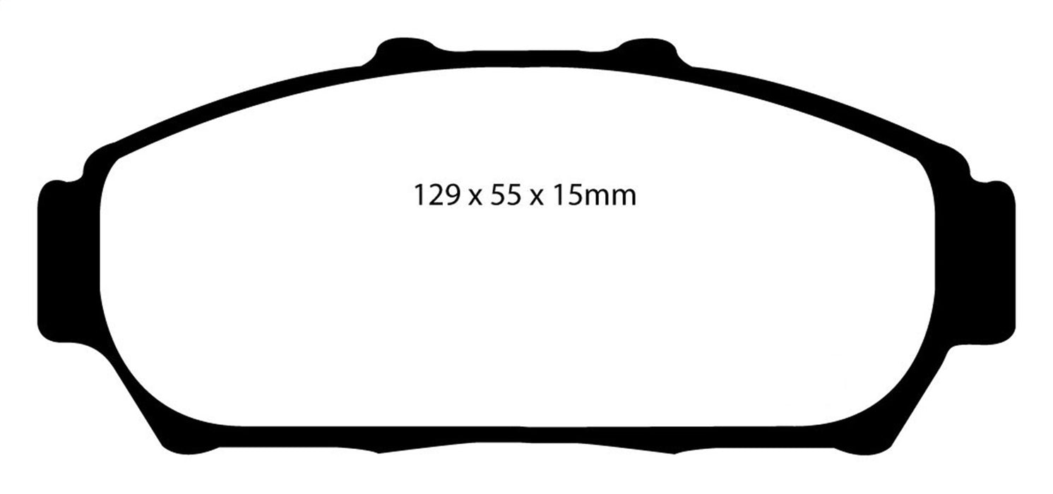 EBC Brakes DP41206R Yellowstuff Street And Track Brake Pads - Truck Part Superstore