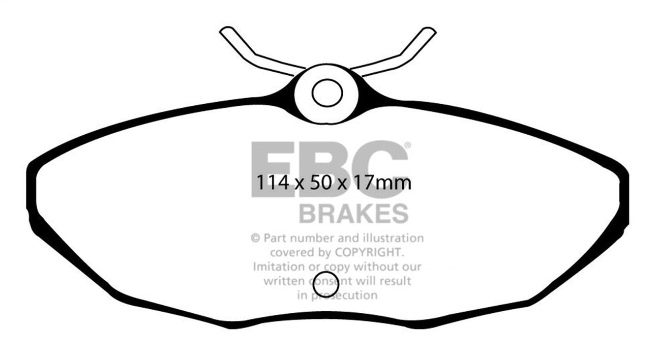 EBC Brakes DP41221R Yellowstuff Street And Track Brake Pads - Truck Part Superstore