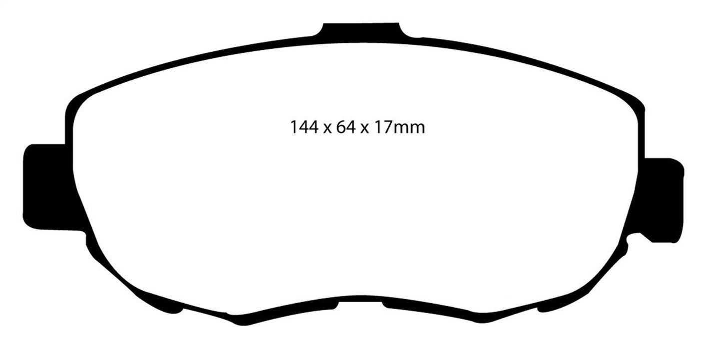EBC Brakes DP41223R Yellowstuff Street And Track Brake Pads - Truck Part Superstore