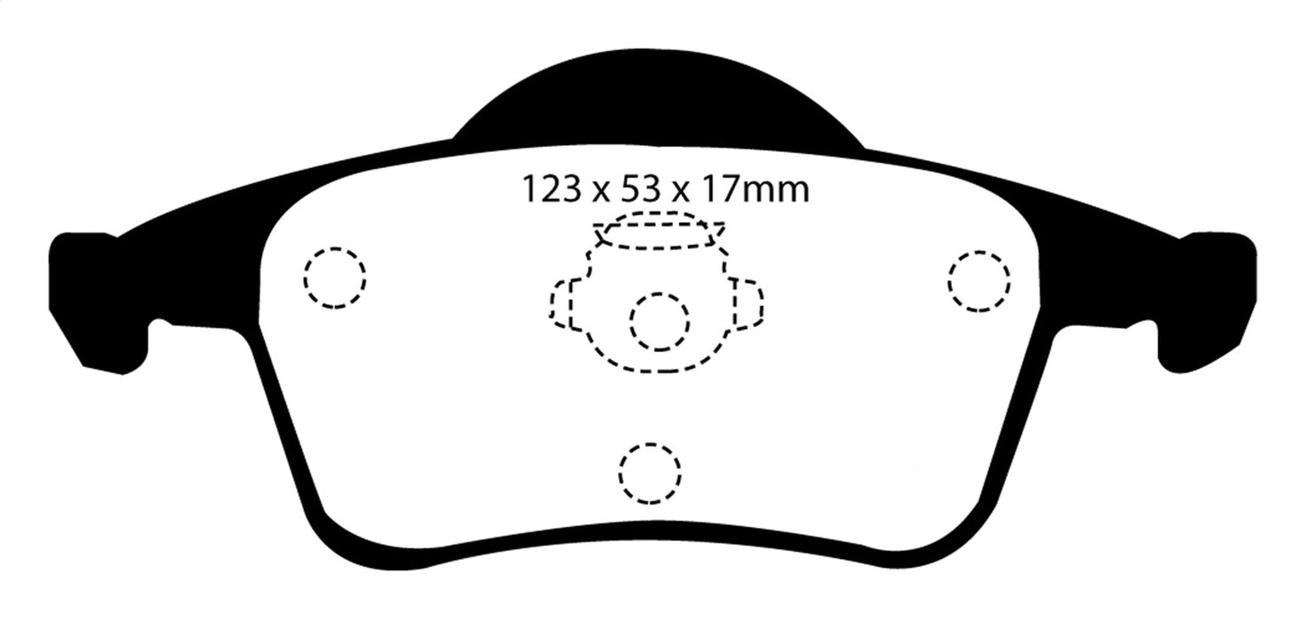 EBC Brakes DP41231R Yellowstuff Street And Track Brake Pads - Truck Part Superstore
