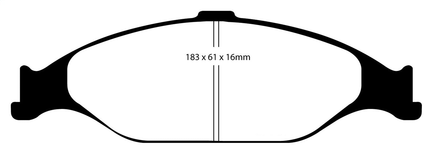 EBC Brakes DP41242R Yellowstuff Street And Track Brake Pads - Truck Part Superstore