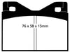 EBC Brakes DP4126R Yellowstuff Street And Track Brake Pads; FMSI Pad No. D108; - Truck Part Superstore