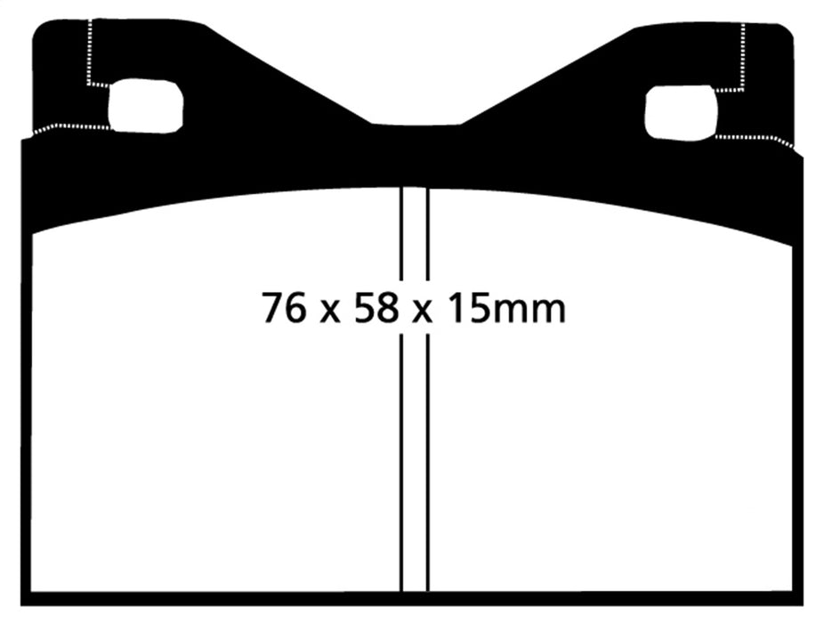 EBC Brakes DP4126R Yellowstuff Street And Track Brake Pads; FMSI Pad No. D108; - Truck Part Superstore