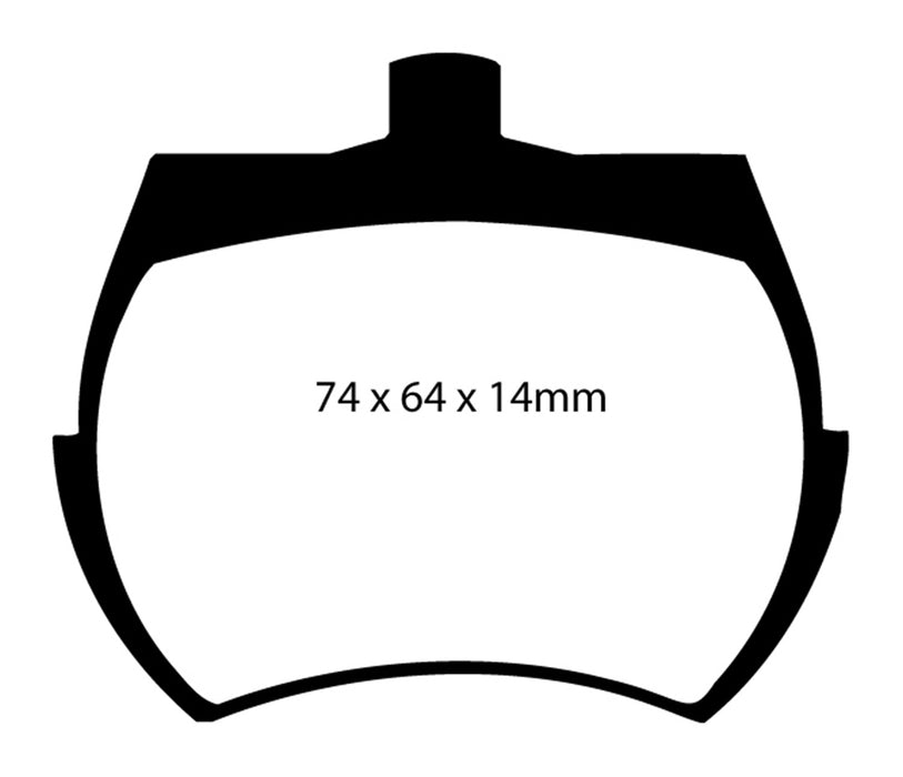 EBC Brakes DP4127R Yellowstuff Street And Track Brake Pads - Truck Part Superstore