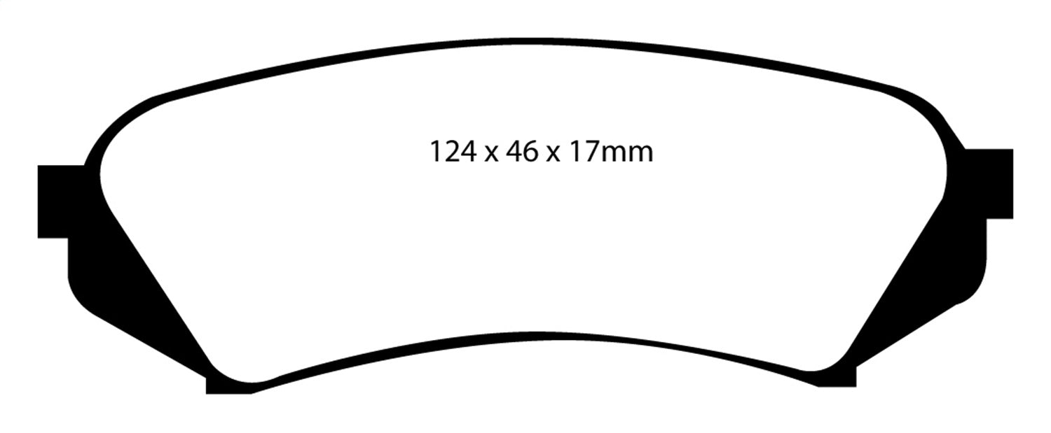 EBC Brakes DP41282R Yellowstuff Street And Track Brake Pads - Truck Part Superstore