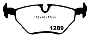EBC Brakes DP41289R Yellowstuff Street And Track Brake Pads - Truck Part Superstore