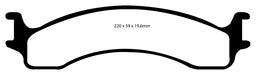 EBC Brakes DP41307R Yellowstuff Street And Track Brake Pads - Truck Part Superstore