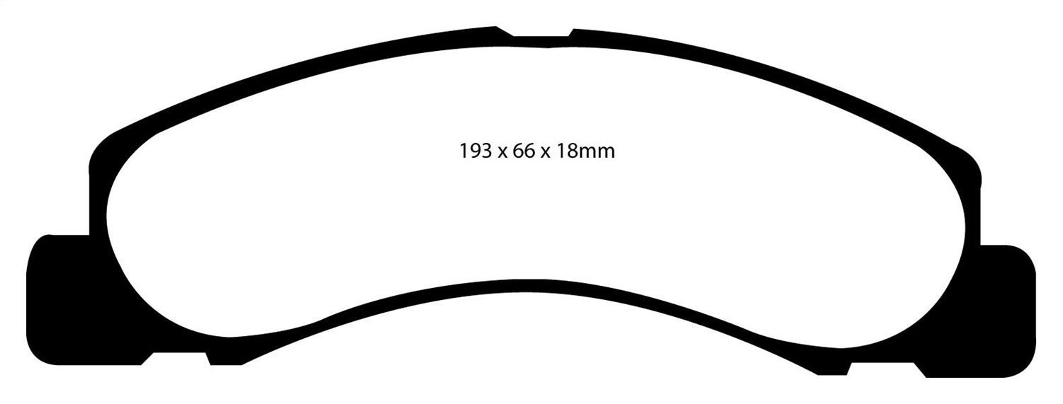 EBC Brakes DP41308R Yellowstuff Street And Track Brake Pads - Truck Part Superstore