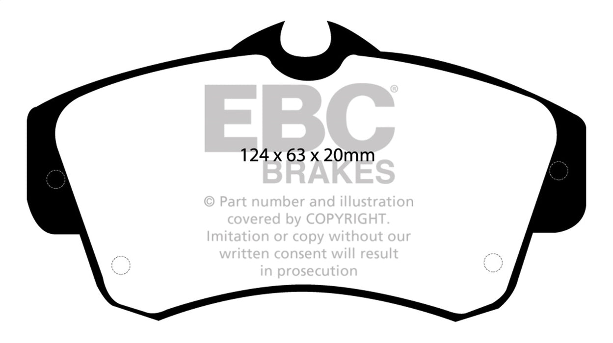 EBC Brakes DP41357R Yellowstuff Street And Track Brake Pads - Truck Part Superstore