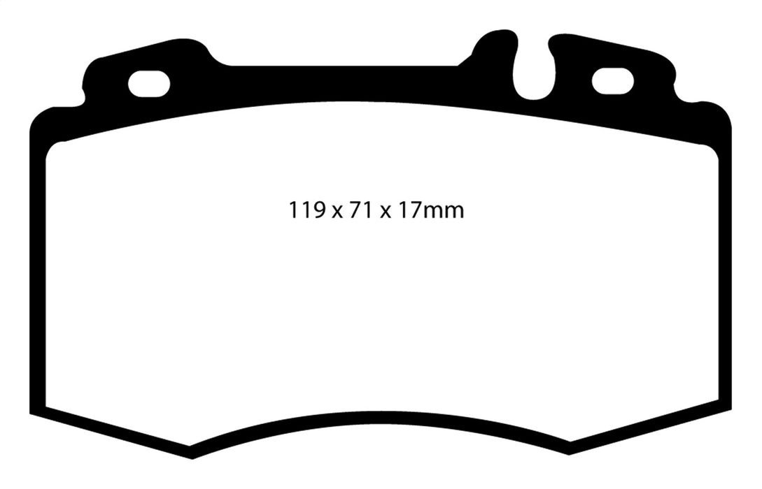 EBC Brakes DP41363R Yellowstuff Street And Track Brake Pads - Truck Part Superstore