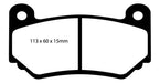 EBC Brakes DP41377R Yellowstuff Street And Track Brake Pads; FMSI Pad No. DR032; 308mm Dia.; - Truck Part Superstore