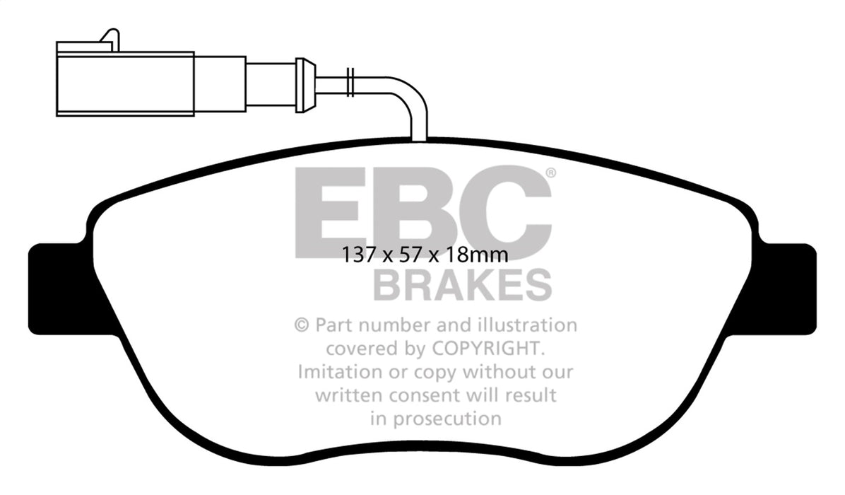EBC Brakes DP41383R Yellowstuff Street And Track Brake Pads - Truck Part Superstore
