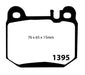 EBC Brakes DP41395R Yellowstuff Street And Track Brake Pads; FMSI Pad No. D874; - Truck Part Superstore