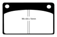 EBC Brakes DP4143R Yellowstuff Street And Track Brake Pads; FMSI Pad No. D043; - Truck Part Superstore