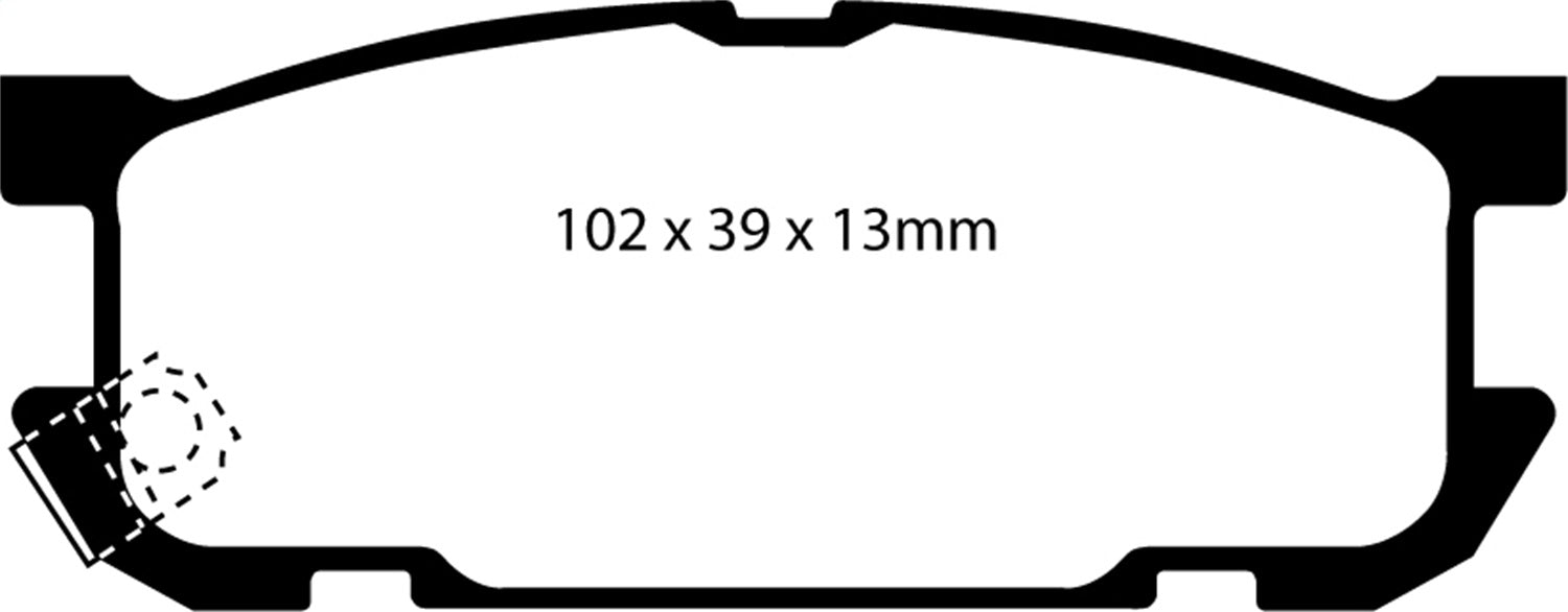 EBC Brakes DP41453R Yellowstuff Street And Track Brake Pads - Truck Part Superstore