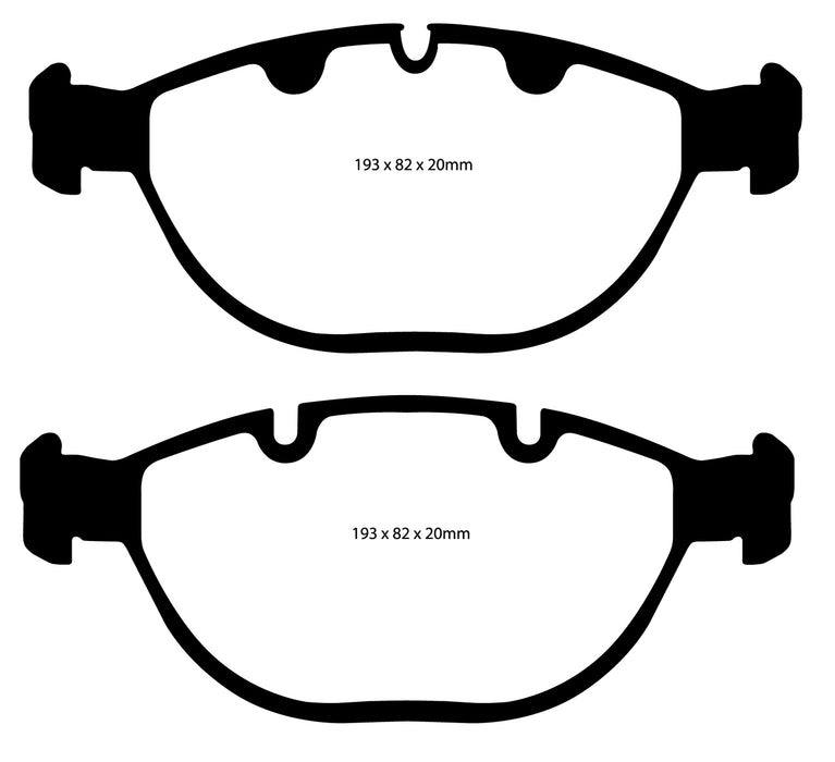 EBC Brakes DP41472R Yellowstuff Street And Track Brake Pads - Truck Part Superstore