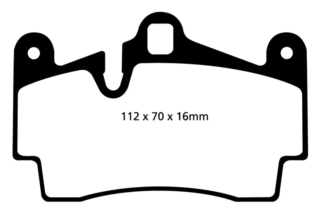 EBC Brakes DP41474R Yellowstuff Street And Track Brake Pads - Truck Part Superstore