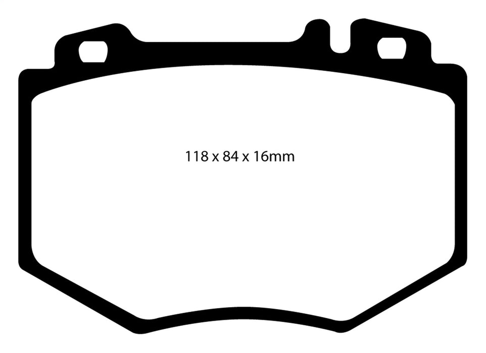 EBC Brakes DP41487R Yellowstuff Street And Track Brake Pads - Truck Part Superstore