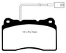 EBC Brakes DP41540R Yellowstuff Street And Track Brake Pads; FMSI Pad No. D1016; 345mm Dia.; - Truck Part Superstore