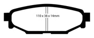 EBC Brakes DP41584R Yellowstuff Street And Track Brake Pads - Truck Part Superstore