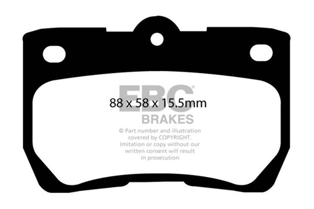 EBC Brakes DP41586R Yellowstuff Street And Track Brake Pads - Truck Part Superstore