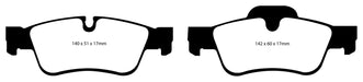 EBC Brakes DP41593R Yellowstuff Street And Track Brake Pads - Truck Part Superstore