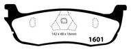 EBC Brakes DP41601R Yellowstuff Street And Track Brake Pads - Truck Part Superstore