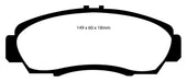 EBC Brakes DP41610R Yellowstuff Street And Track Brake Pads - Truck Part Superstore