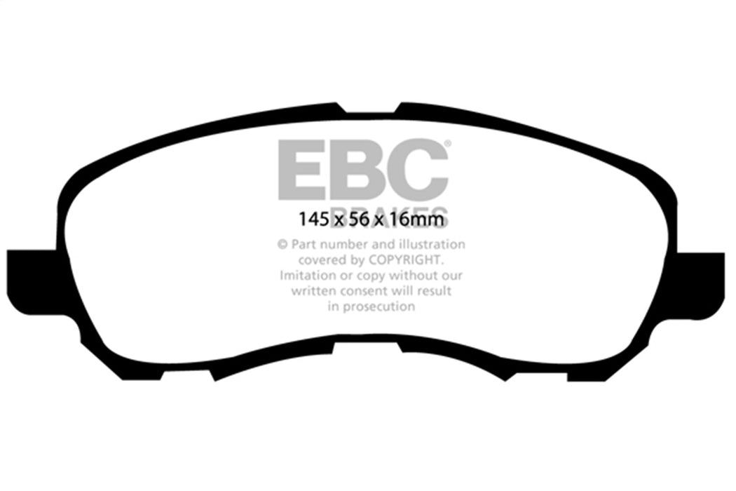 EBC Brakes DP41614R Yellowstuff Street And Track Brake Pads - Truck Part Superstore