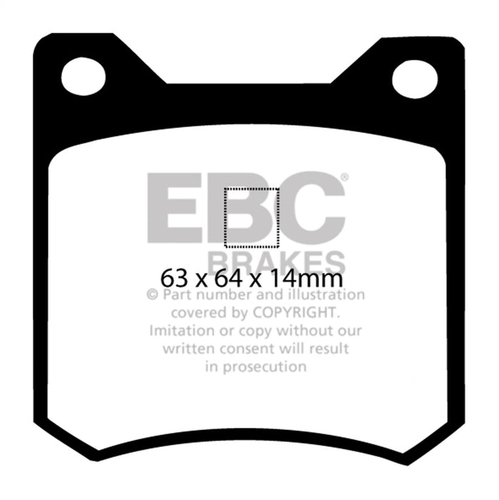 EBC Brakes DP4162R Yellowstuff Street And Track Brake Pads; - Truck Part Superstore