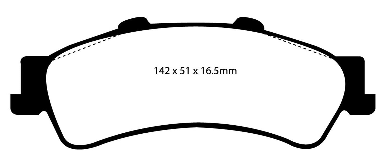 EBC Brakes DP41630R Yellowstuff Street And Track Brake Pads - Truck Part Superstore