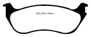 EBC Brakes DP41631R Yellowstuff Street And Track Brake Pads - Truck Part Superstore