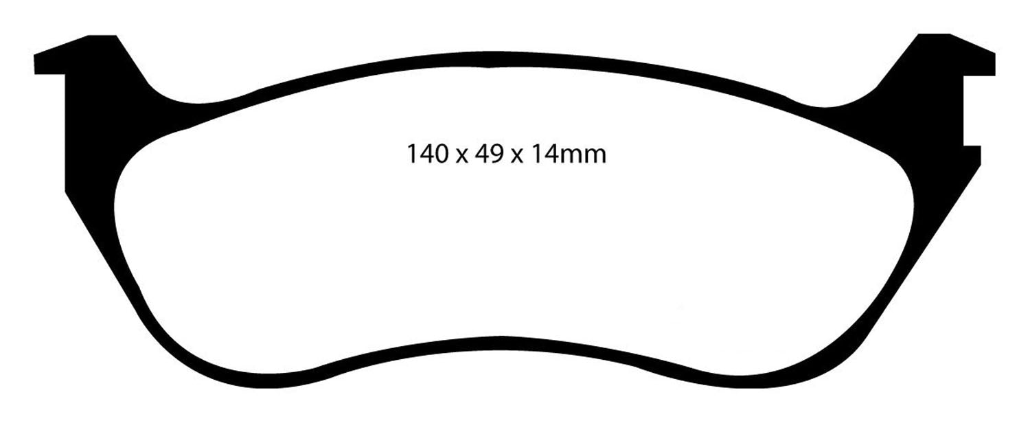 EBC Brakes DP41631R Yellowstuff Street And Track Brake Pads - Truck Part Superstore
