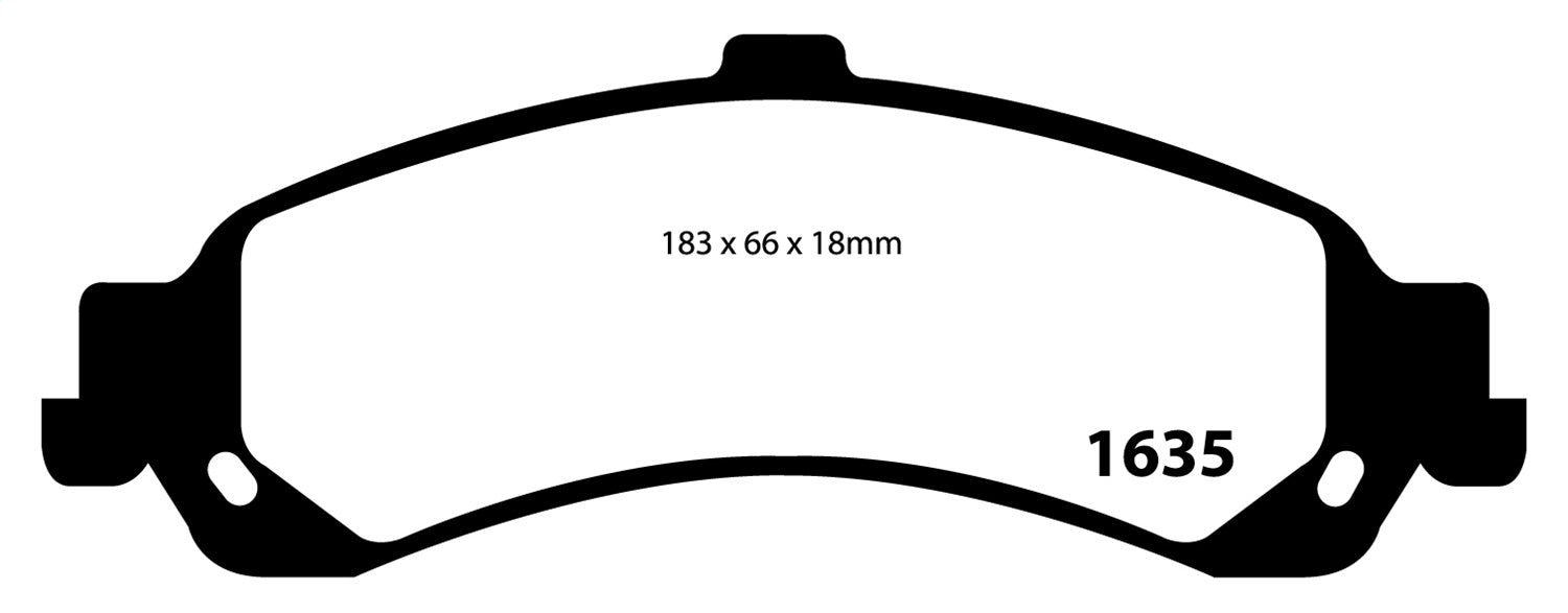 EBC Brakes DP41635R Yellowstuff Street And Track Brake Pads - Truck Part Superstore