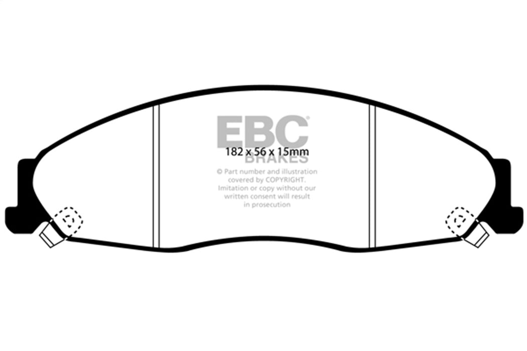 EBC Brakes DP41645R Yellowstuff Street And Track Brake Pads - Truck Part Superstore