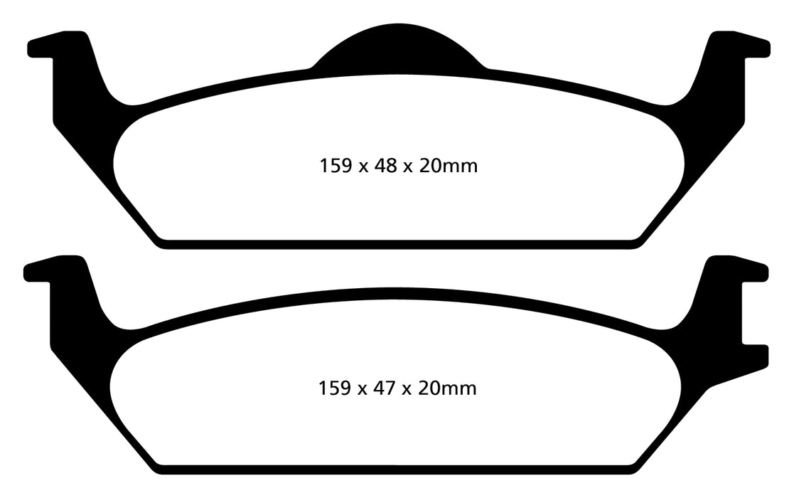 EBC Brakes DP41648R Yellowstuff Street And Track Brake Pads - Truck Part Superstore