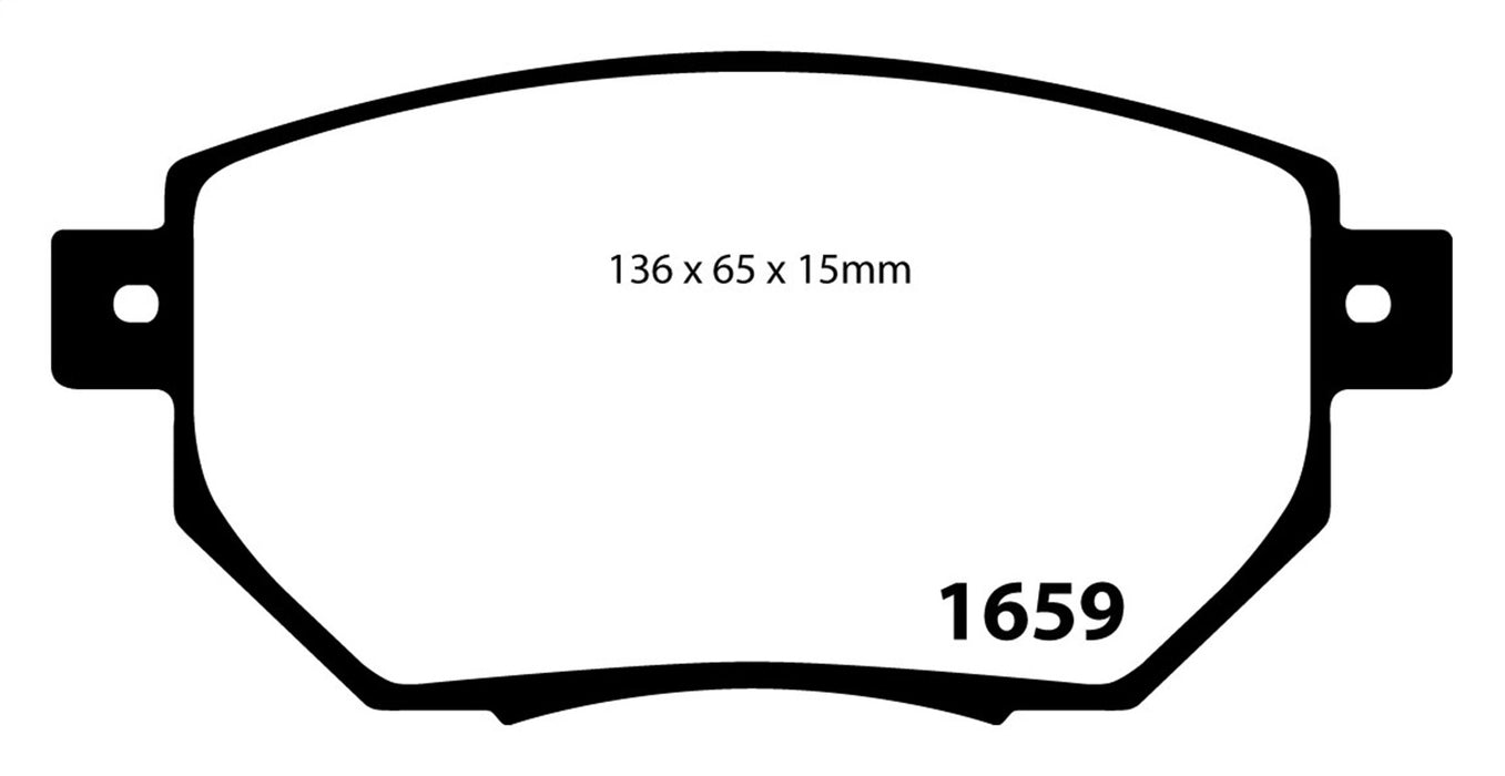 EBC Brakes DP41659R Yellowstuff Street And Track Brake Pads - Truck Part Superstore
