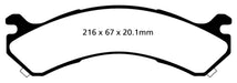 EBC Brakes DP41663R Yellowstuff Street And Track Brake Pads - Truck Part Superstore