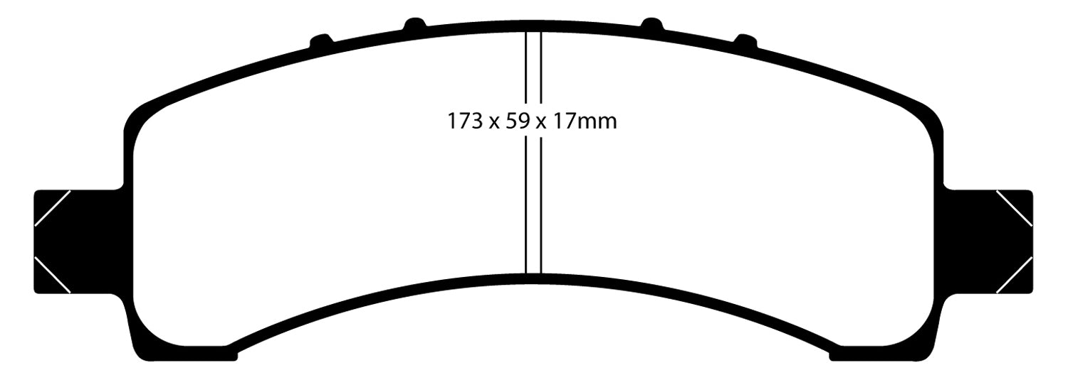 EBC Brakes DP41667R Yellowstuff Street And Track Brake Pads - Truck Part Superstore