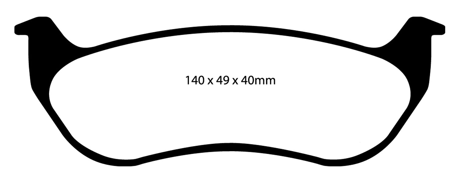 EBC Brakes DP41673R Yellowstuff Street And Track Brake Pads - Truck Part Superstore