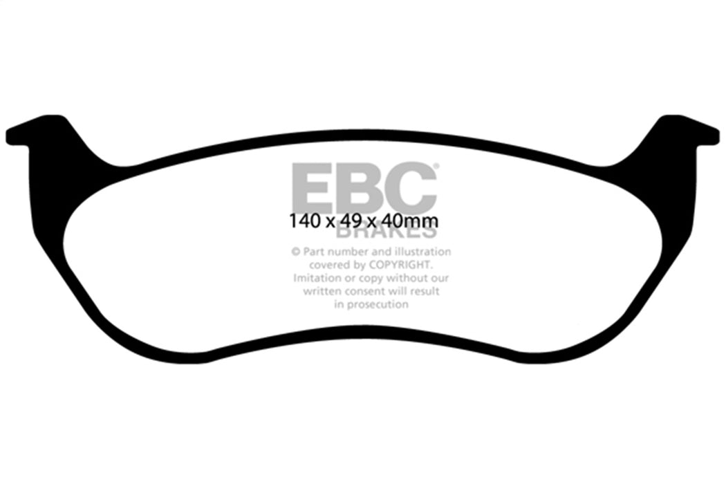 EBC Brakes DP41673R Yellowstuff Street And Track Brake Pads - Truck Part Superstore